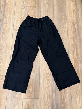 Abercrombie Wide Leg Linen Blend Pants